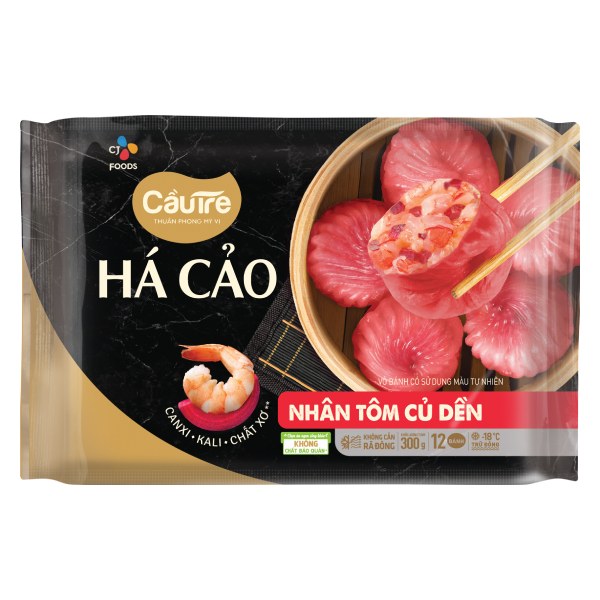 Há Cảo Cầu Tre Nhân Tôm Củ Dền 300G