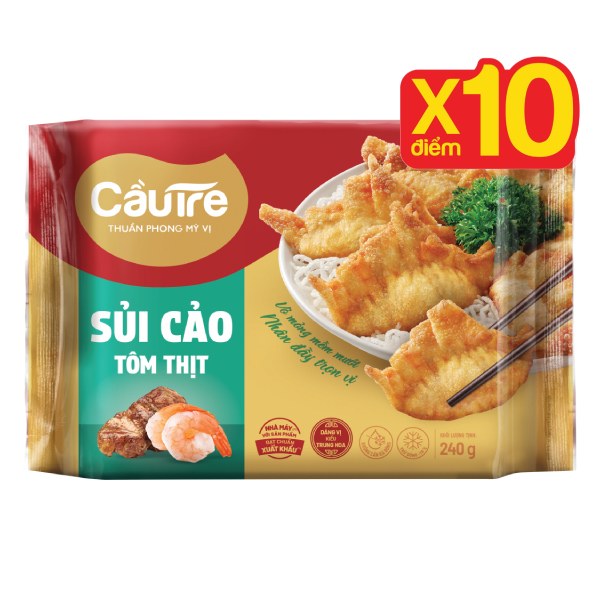 Sủi Cảo Tôm Thịt Cầu Tre Gói 240G