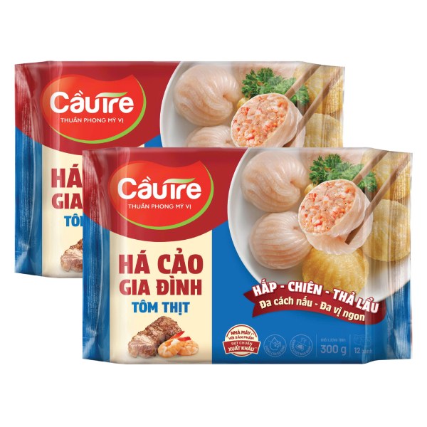 Lô 1+1 Há Cảo Gia Đình Cầu Tre Tôm Thịt 300G