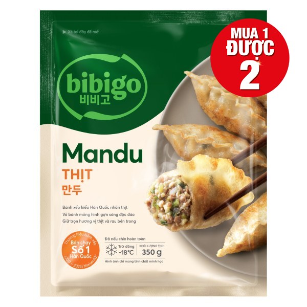 Bánh Xếp Mandu Bibigo Nhân Thịt 350G
