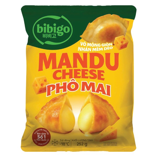 Bánh Xếp Mandu Bibigo Nhân Phô Mai Gói 252G