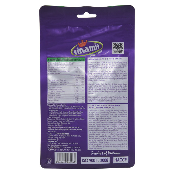 Trái Cây Sấy Vinamit 100G