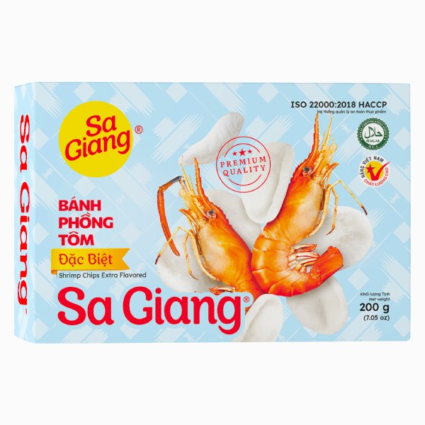 Bánh Phồng Tôm Đặc Biệt Sa Giang Hộp 200G