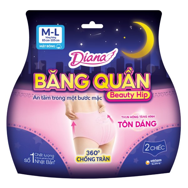 Băng Vệ Sinh Quần Diana Sensi Night M-L 2 Miếng