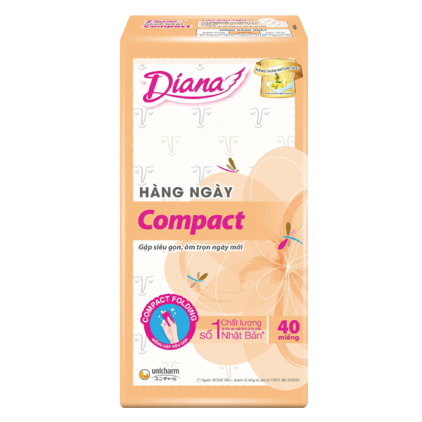 Băng Vệ Sinh Diana Daily Compact 40 Miếng  
