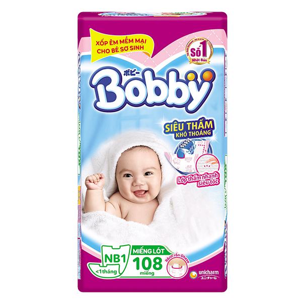 Tã Giấy Bobby Fresh Newborn 1 - 108 Miếng