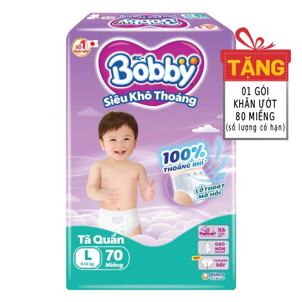 Tã Quần Bobby Super Jumbo L70