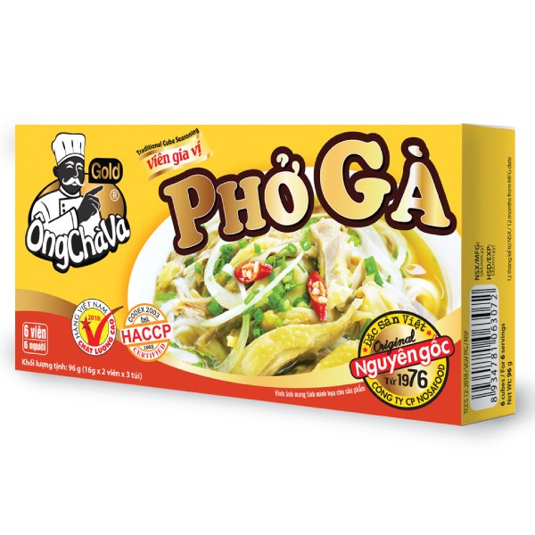Viên Gia Vị Gold Ông Chà Và Phở Gà 126G