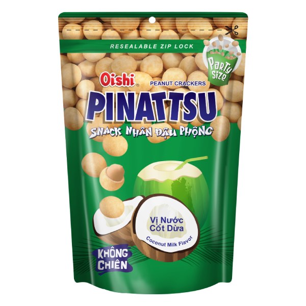 Đậu Phộng Oishi Pinattsu Cốt Dừa Túi 75G