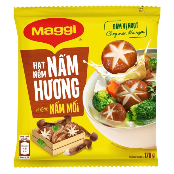 Hạt Nêm Maggi Nấm Hương Nấm Mối Gói 170G