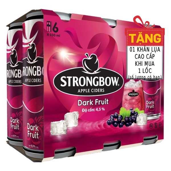 Nước Táo Lên Men Strongbow Dark Fruit Lốc 6 Lon 320Ml