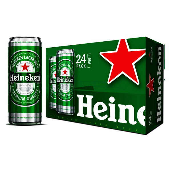 Bia Heineken Sleek Thùng 24 Lon 330Ml