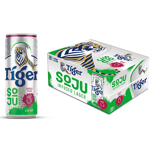 Bia Tiger Soju Vị Mận Thùng 20 Lon 330Ml