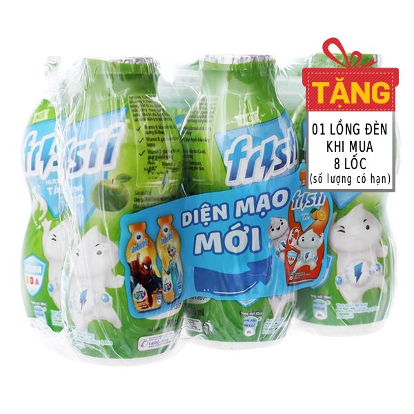 Lốc 6 Sữa Chua Uống Tiệt Trùng Fristi Hương Táo 80Ml