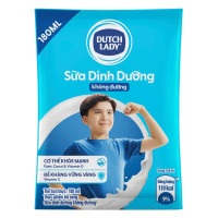 Sữa Dinh Dưỡng Dutch Lady Không Đường Bịch 180Ml