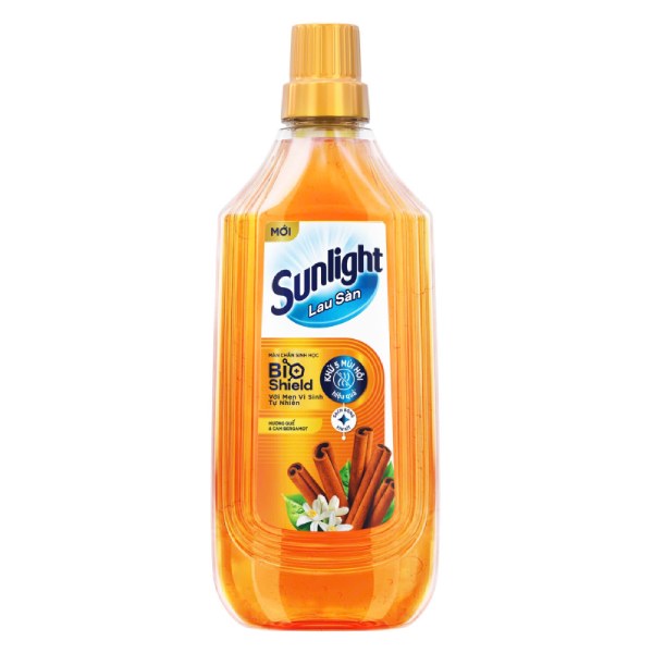 Nước Lau Sàn Sunlight Bio Quế Cam Chai 1Kg