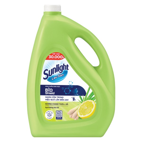 Nước Lau Sàn Sunlight Bio Chanh & Sả Bình 3.6Kg