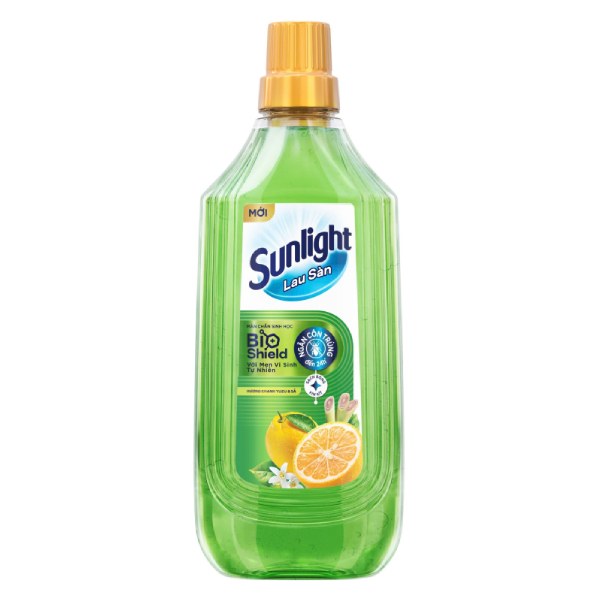 Nước Lau Sàn Sunlight Chanh Yuzu Và Sả Chai 1Kg