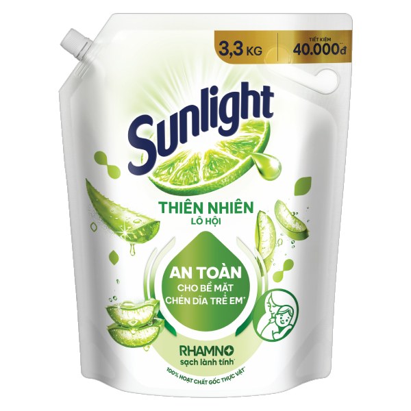 Nước Rửa Chén Sunlight Thiên Nhiên Túi 3.3Kg