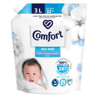 (Only Emartmall) Nước Xả Vải Comfort Dịu Nhẹ Hương Phấn Cho Bé Túi 3L