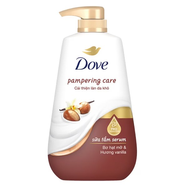 Sữa Tắm Serum Dove Bơ Hạt Mỡ & Vanilla 500G