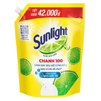 (Only Emartmall) Nước Rửa Chén Sunlight Chanh 100 Túi 3.1Kg