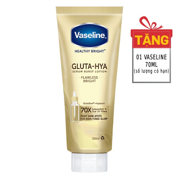 Sữa Dưỡng Thể Vaseline Gluta-Hya Rạng Rỡ 300Ml