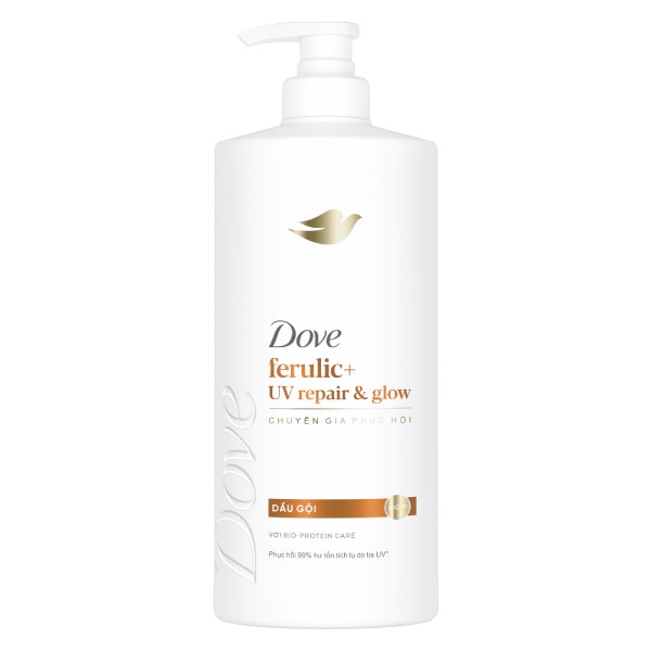 Dầu Gội Dove UV Repair And Glow Chai 600G
