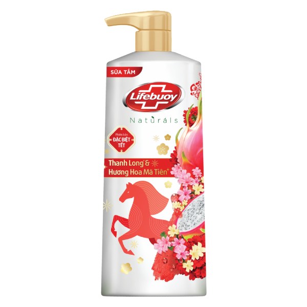 (Mẫu Tết) Sữa Tắm Lifebuoy Thanh Long & Mã Tiên Chai 800G