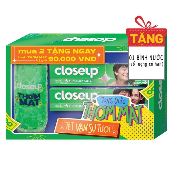 Lô 2 Kem Đánh Răng Close Up Bạc Hà 230G