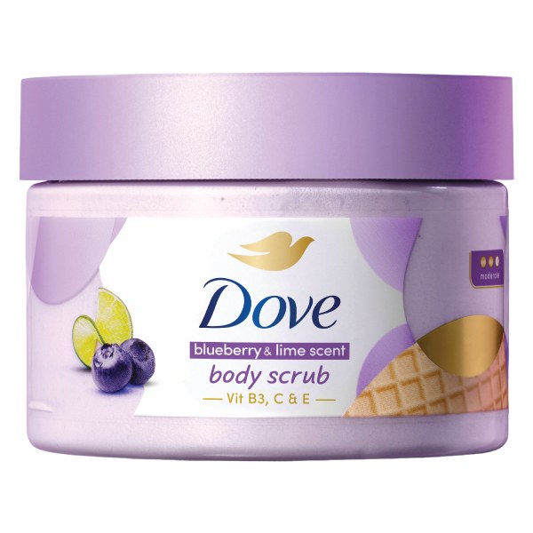Tẩy Tế Bào Chết Dove Chanh Và Việt Quất 280G