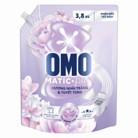 (Only Emartmall) Nước Giặt Omo Cửa Trên Tinh Hoa Nhài Trắng Túi 3.8Kg