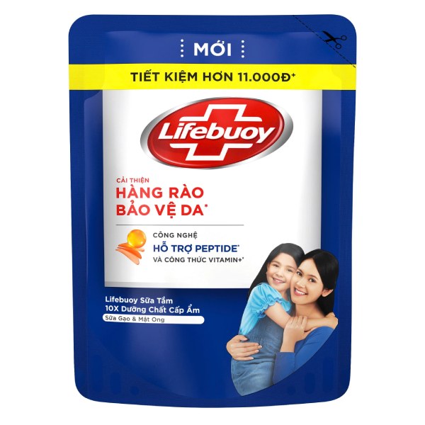 Sữa Tắm Lifebuoy Sữa Gạo Mật Ong Túi 800G