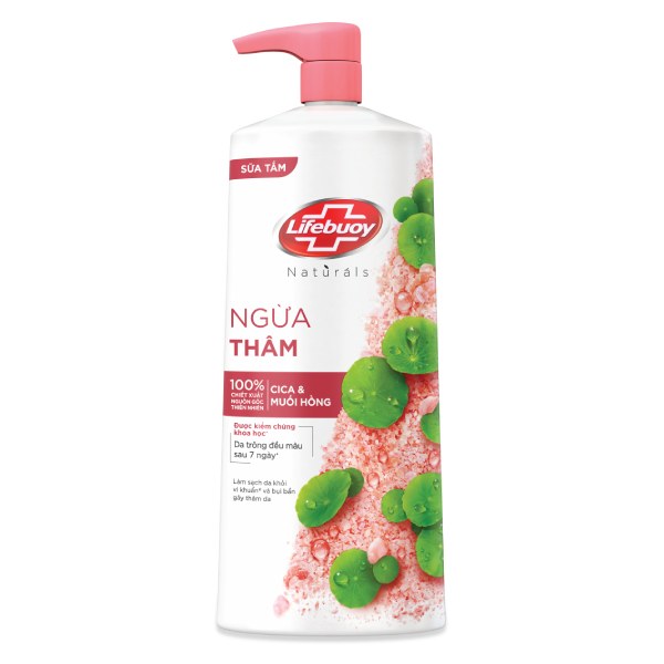 Sữa Tắm Lifebuoy Cica Muối Hồng Chai 1Kg