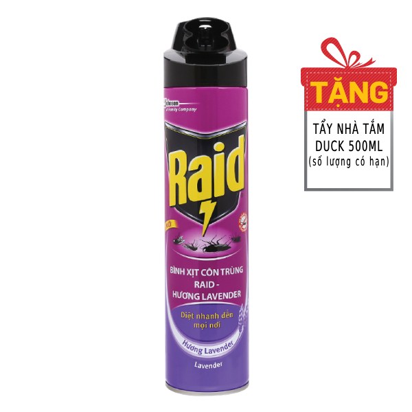 Xịt Côn Trùng Raid Oải Hương 600Ml