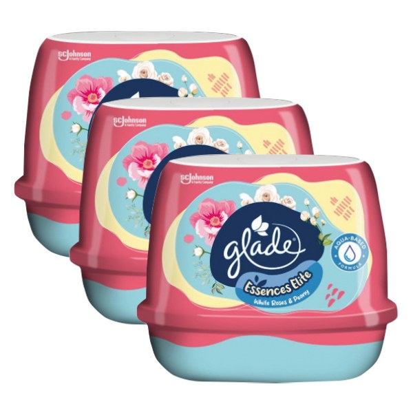 Lô 2+1 Sáp Glade Hoa Hồng Và Mẫu Đơn 180G