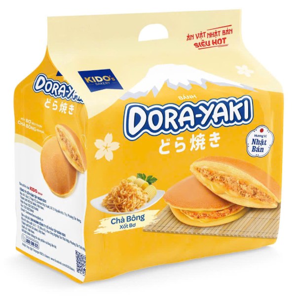 Bánh Kido Dorayaki Chà Bông Xốt Bơ Gói 150G