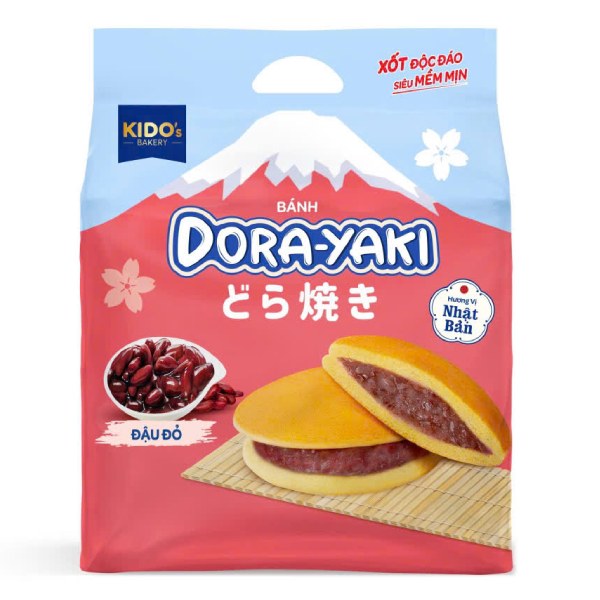 Bánh Kido Dorayaki Đậu Đỏ Gói 150G