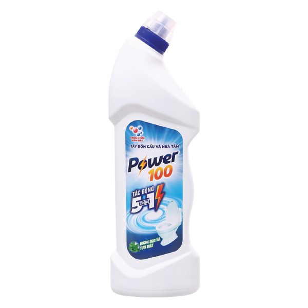 Tẩy Toilet Và Nhà Tắm Power 100 Bạc Hà Chai 900Ml