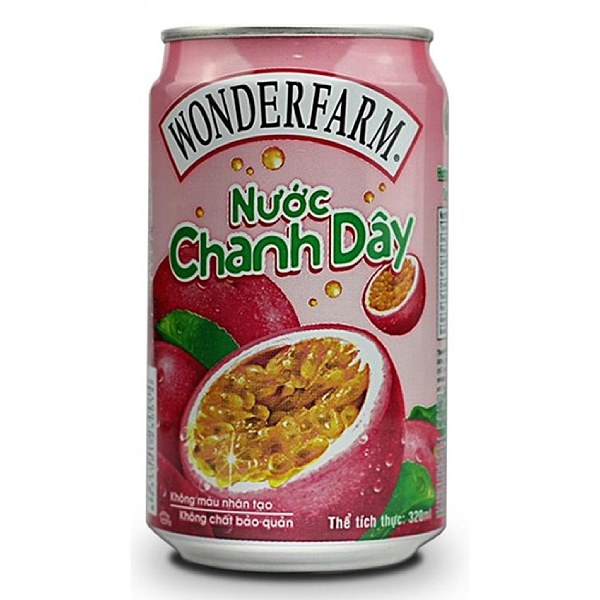Nước Chanh Dây Wonderfarm Lon 310Ml