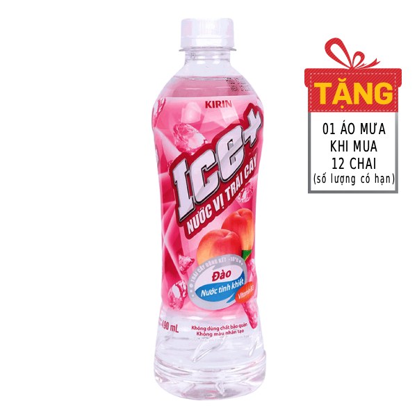 Nước Trái Cây Kirin Ice+ Đào 490Ml