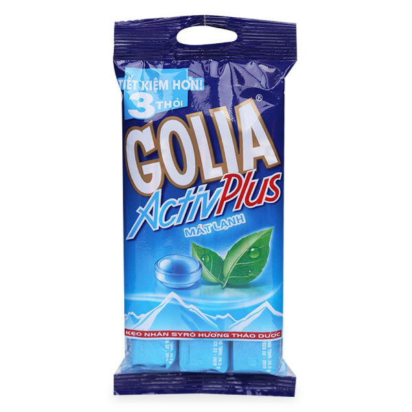 Kẹo Cứng Golia Activplus Thảo Dược Gói 3 Thỏi 88.5G