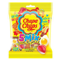 (Only Emartmall) Kẹo Dẻo Chupa Chups 5 Mix Hỗn Hợp Gói 90G