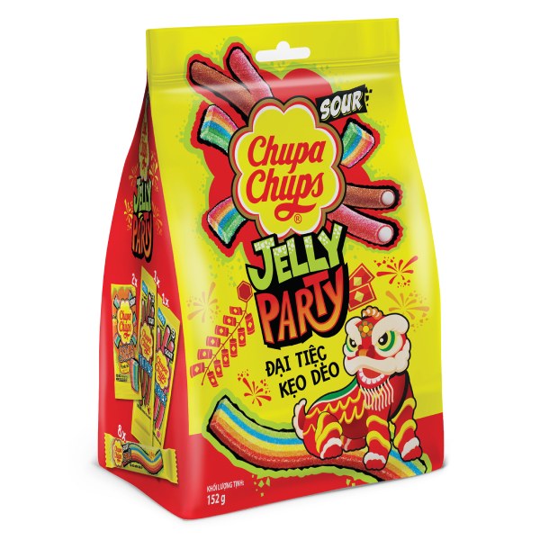 Kẹo Dẻo Chupa Chups Jelly Party Túi 152G