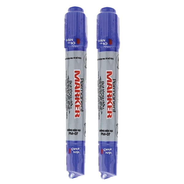 Vỉ 2 Bút Lông Dầu Thiên Long PM07 Xanh