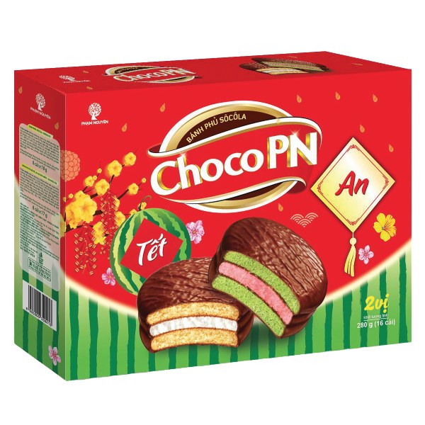(Mẫu Tết) Bánh Choco PN 2 Vị Hộp 280G