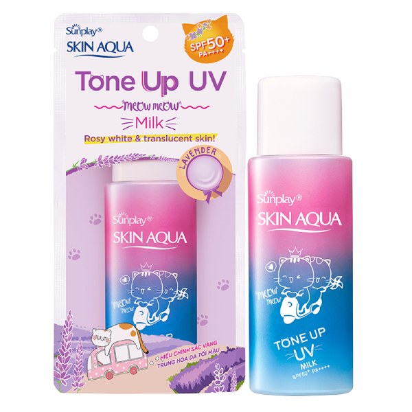 Sữa Chống Nắng Nâng Tông Skin Aqua Tone Up UV Lavender SPF 50+ 50G