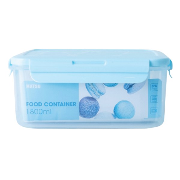 Hộp Thực Phẩm Matsu Chữ Nhật 1.8L