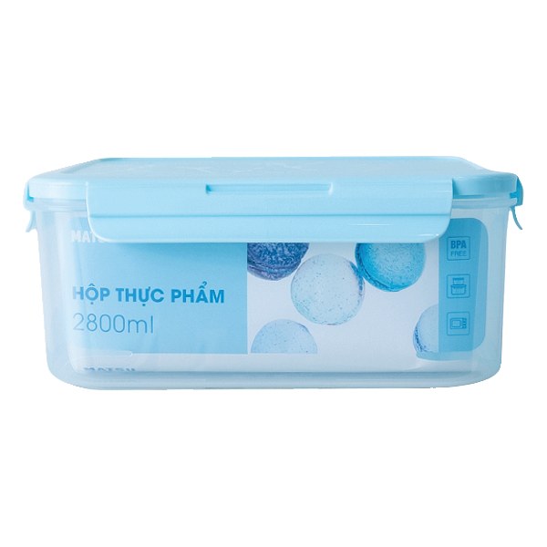 Hộp Thực Phẩm Matsu Chữ Nhật 2.8L