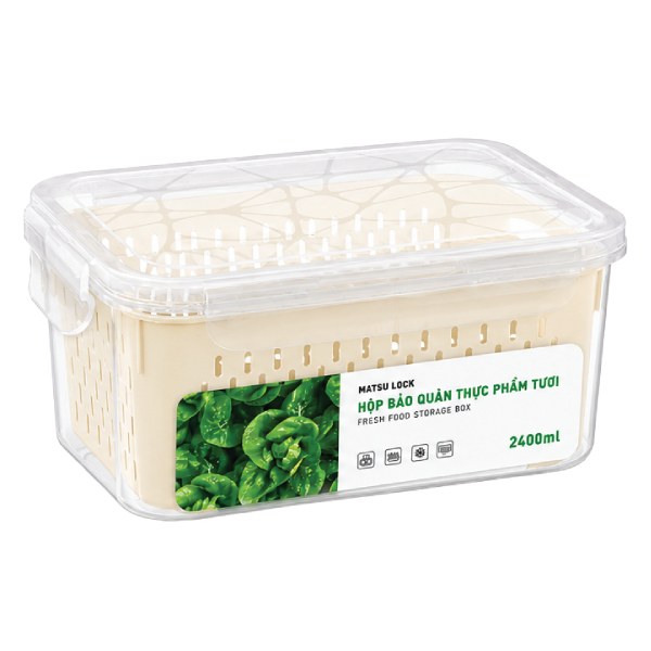 Hộp Bảo Quản Thực Phẩm Matsu 2400Ml